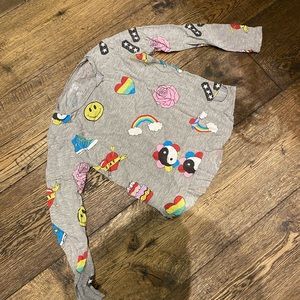 Girls long sleeve shirt. Flowers by Zoe